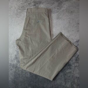 Armani Collezioni Men’s Size 34W Olive Green Wool Stretch  Office Dress Pants